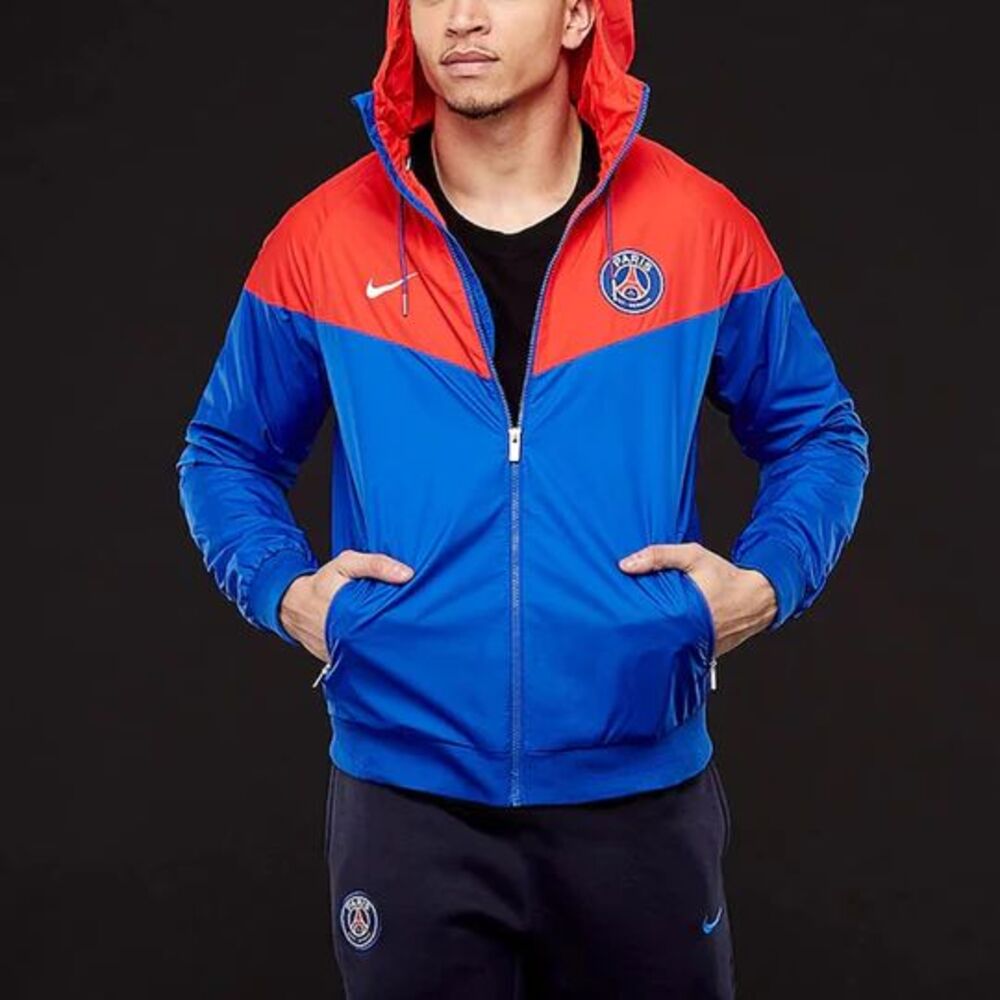 Nike Vintage Rare Paris Windrunner Jacket Saint Germain Red Blue Small